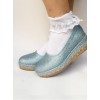 Glittering Sequins Blue Princess Shoes Lolita High Heel Shoes