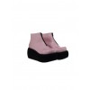 Pink 3.1" Heel High Lovely Polyurethane Round Toe Ankle Straps Platform Lady Lolita Shoes