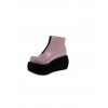 Pink 3.1" Heel High Lovely Polyurethane Round Toe Ankle Straps Platform Lady Lolita Shoes