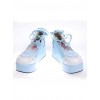 Sky-Blue 2.4" Heel High Special PU Round Toe Ankle Straps Platform Girls Lolita Shoes