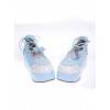 Sky-Blue 2.4" Heel High Special PU Round Toe Ankle Straps Platform Girls Lolita Shoes