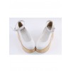 White 3.1" High Heel Adorable Polyurethane Pointed Toe Ankle Straps Platform Girls Lolita Shoes