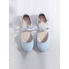 Summer Cross Buckles Shallow Mouth Lolita Flat Heel Shoes