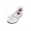 White 1.0" Heel High Adorable Polyurethane Point Toe Ankle Straps Platform Girls Lolita Shoes