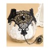 Black Lace Gothic Lolita Bracelet And Ring Set