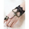 Black Lace Retro Punk Lolita Bracelet And Ring Set