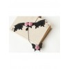 Charming Black Butterfly Pink Floral Lady Lolita Bracelet And Ring Set