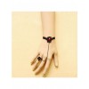 Charming Black Lace Handmade Lolita Bracelet And Ring Set