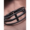 Concise Black Lady Lolita Leather Wrist Strap