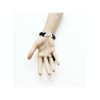 Concise Black Floral Lolita Bracelet And Ring Set