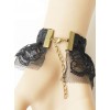 Elegant Retro Black Lace Lolita Bracelet And Ring Set