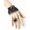 Elegant Retro Black Lace Lolita Bracelet And Ring Set