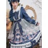 Full-blown Flowers Series Bowknot Ruffle Chiffon Sweet Lolita Long Sleeve Dress