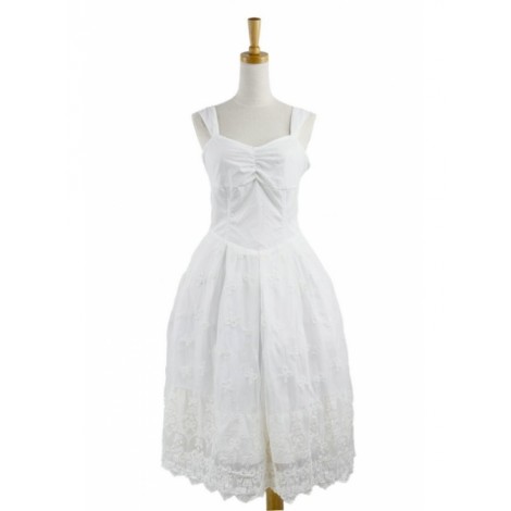 Sweet White Lace Cute Lolita Dress