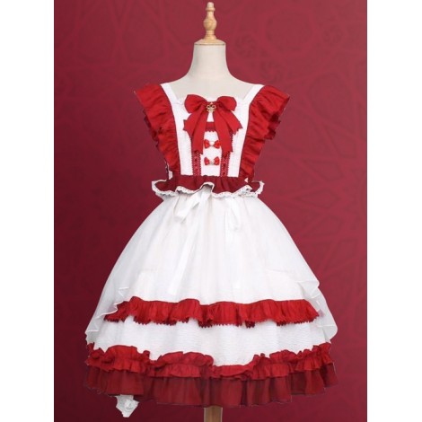 Sweet Tea Tale Series Ruffle Sweet Lolita Little Flying Sleeve Dress