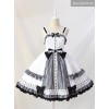 Margaret's Afternoon Tea Series Plaids Splice-color Bowknot Sweet Lolita Sling Dress