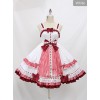 Margaret's Afternoon Tea Series Plaids Splice-color Bowknot Sweet Lolita Sling Dress