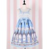 The Traveler's Hymn Series High Waist Bowknot Classic Lolita Sling Dress