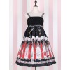 The Traveler's Hymn Series High Waist Bowknot Classic Lolita Sling Dress