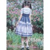 The Traveler's Hymn Series High Waist Bowknot Classic Lolita Sling Dress