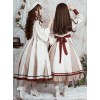 The Distant Letter Series Lapel Elegant Classic Lolita Autumn Winter Long Sleeve Dress