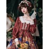 Time Machine Heart Series Classic Lolita Retro Long Sleeve Dress