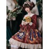 Time Machine Heart Series Classic Lolita Retro Long Sleeve Dress