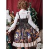 Time Machine Heart Series Printing JSK Retro Classic Lolita Sling Dress