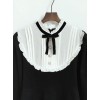 Black Cotton Classic Lolita Long Sleeve Dress