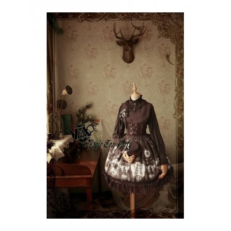 Magic Tea Party Raven And Writing-desk Series Classic Lolita JSK Sleeveless Dress