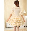 Koi And Lotus Flower Chinese Style Lolita Short Sleeve Dress