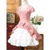 Short Sleeves Ruffle Bowknot Classic Lolita Dress