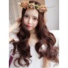 Chocolate Centre Parting Long Curly Hair Lolita Wig