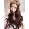 Chocolate Centre Parting Long Curly Hair Lolita Wig