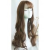 Large Wavy Air-bangs Long Curly Hair Lolita Wig