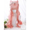 Peach Oolong Series Pink Long Curly Hair Sweet Lolita Wigs