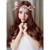 Light Brown Centre Parting Long Curly Hair Lolita Wig