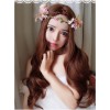 Light Brown Centre Parting Long Curly Hair Lolita Wig