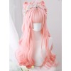 Peach Oolong Series Pink Long Curly Hair Sweet Lolita Wigs