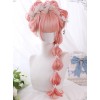 Peach Oolong Series Pink Long Curly Hair Sweet Lolita Wigs