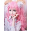 Lovely Large Wave Long Curly Hair Light Pink Cosplay Lolita Wig