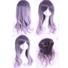 Rosy Brown Purple Curls Sweet Lolita Wig