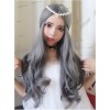 Granny Grey Centre Parting Long Curly Hair Lolita Wig