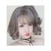 Lolita Grey Soft Sister Short Egg Roll Wig