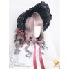 Rome Curly Inner Buckle Grey Pink Gradient Navy Blue Lolita Wig