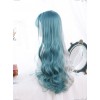 Mint Color And Gray Natural Gradient Long Curly Hair Classic Lolita Wigs