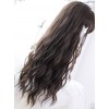 Air bangs Dark Tea Water Ripple Long Curly Hair Classic Lolita Wigs