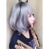 Harajuku Style Large Wavy Short Curly Hair Granny Grey Lolita Wig