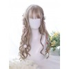 Milk Tea Color Long Curly Hair Classic Lolita Wig