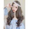 Sweet Centre Parting Grey Long Curls Lolita Wig